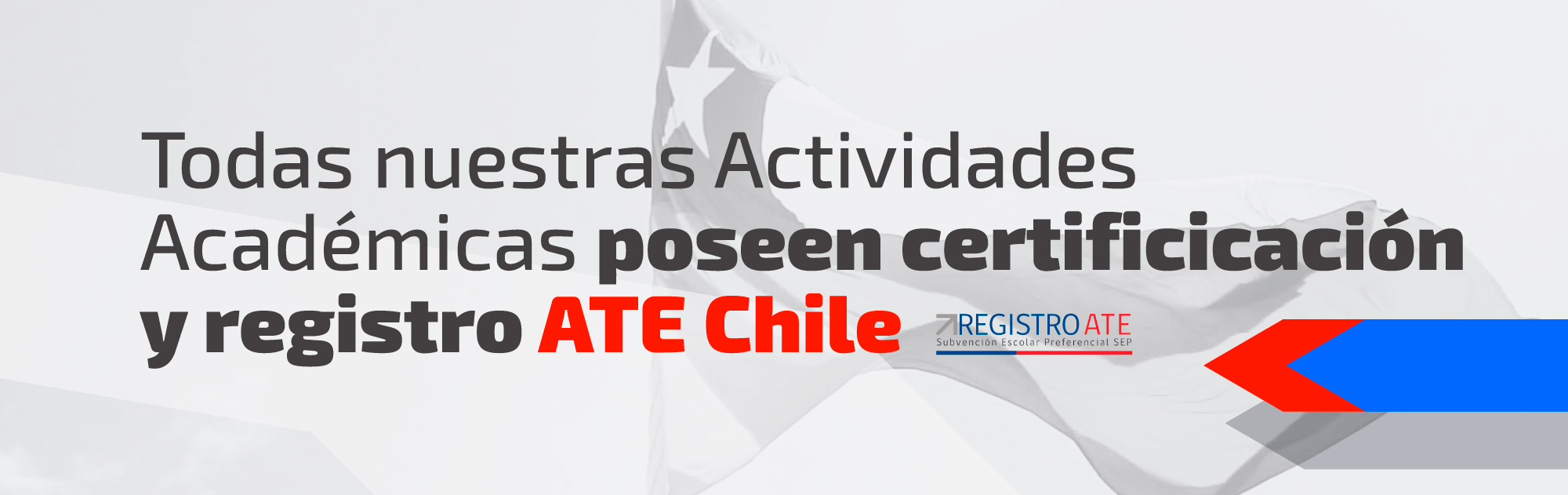 Todas nuestras Actividades Académicas poseen Registro ATE Chile